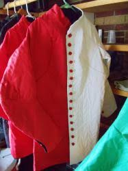 White and Red Party color Arming cote- Size large and size XL